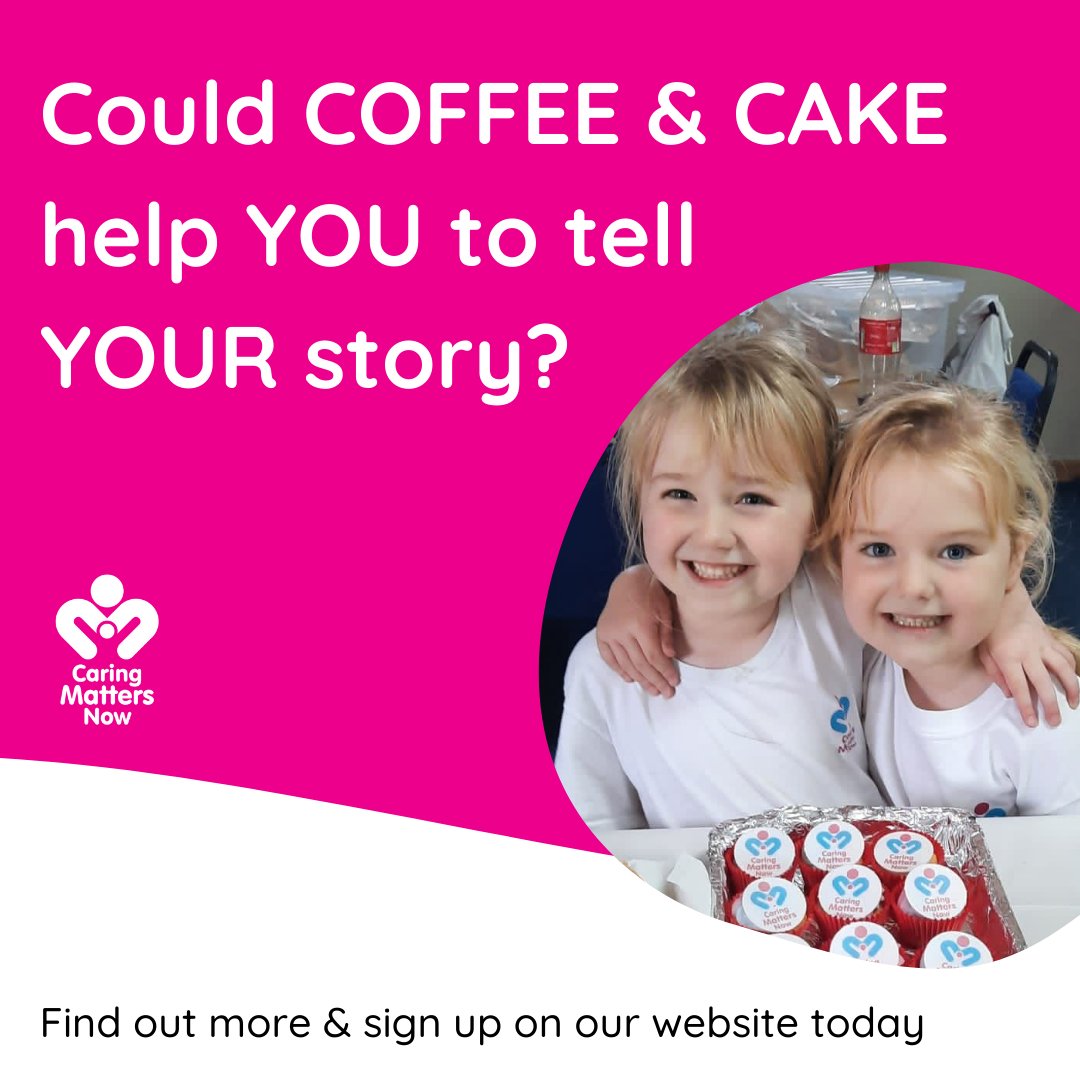 Our Coffee and Cake morning is a fantastic tool to raise vital funds for Caring Matters Now, it also provides an ideal platform to raise awareness of CMN within your community. Sign up and receive our resource pack here: caringmattersnow.co.uk/coffee-cake-mo…