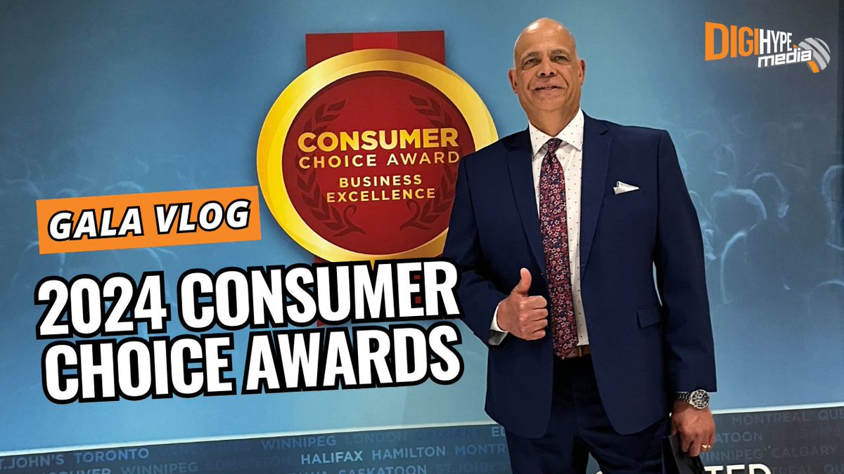 DigiHype Media has won another Consumer Choice Award for #BusinessExcellence and we wanted to take you behind the scenes at the #ConsumerChoiceAward gala. Thank you to our customers and supporter over the years and cheers to many more! @Consumer_CA youtu.be/11zLWCeatLk