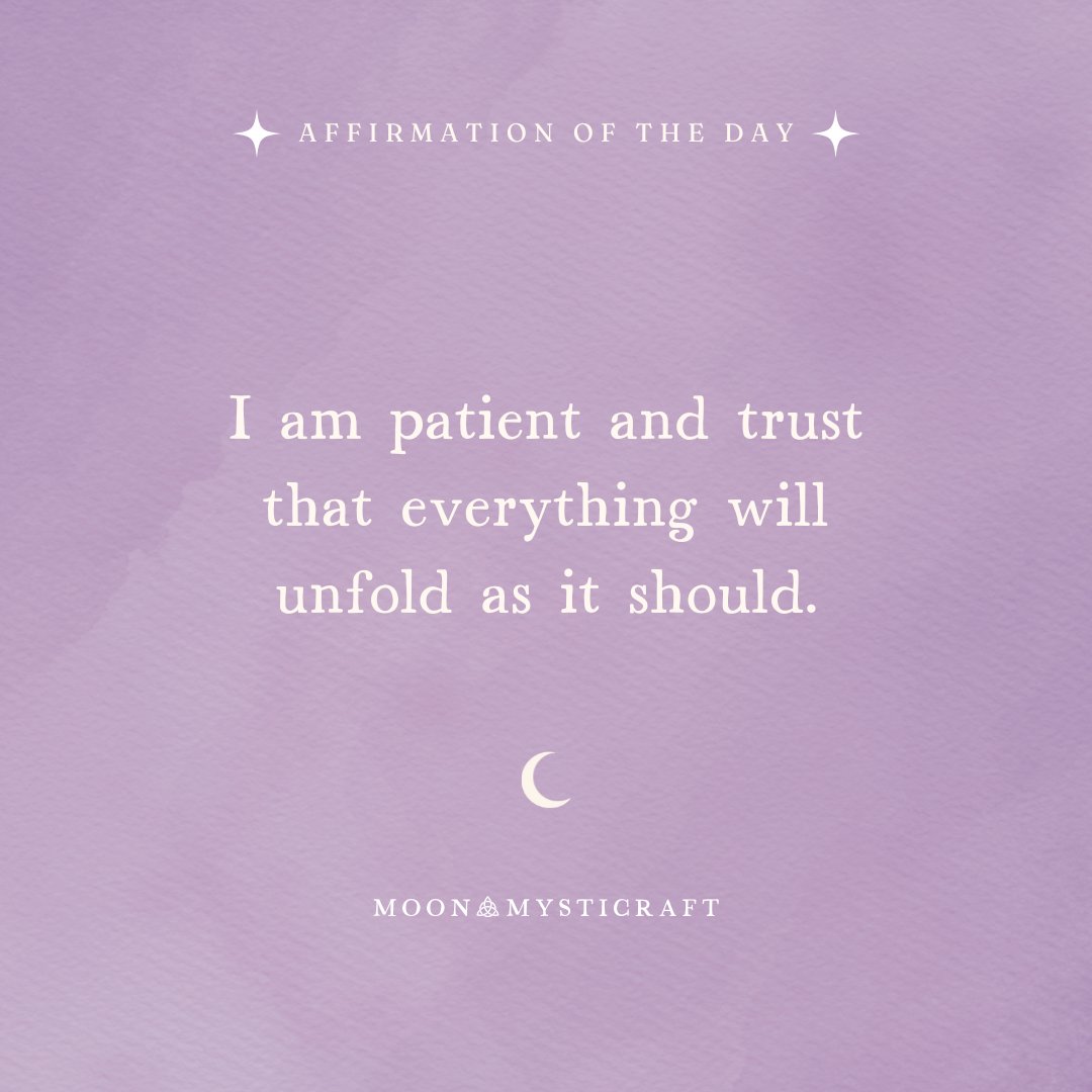 Drop a ❤️ to claim today's affirmation! Be sure to follow @MoonMysticraft for your daily dose of spiritual inspiration. #positiveaffirmations #witchcraft #loa #meditation #spiritualgrowth #lawofattraction #lawofpositivity #manifestation #manifestyourdreams #wicca #wiccan