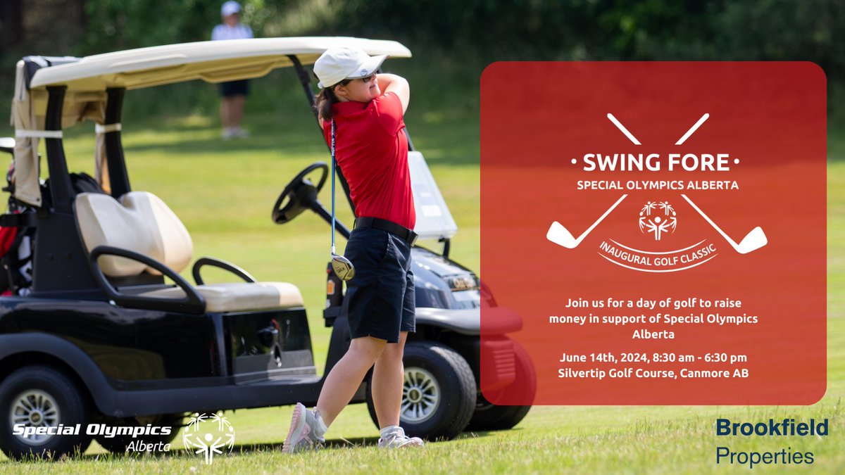 Join us for Swing Fore Special Olympics Alberta Golf Classic on June 14th! Your registration includes luxury transport from Calgary to Canmore & a full day at Silvertip golf course. Register now! 🏌️‍♂️⛳️ Let's support @SpecialOAlberta! #InclusiveSport #CharityGolf #SOA