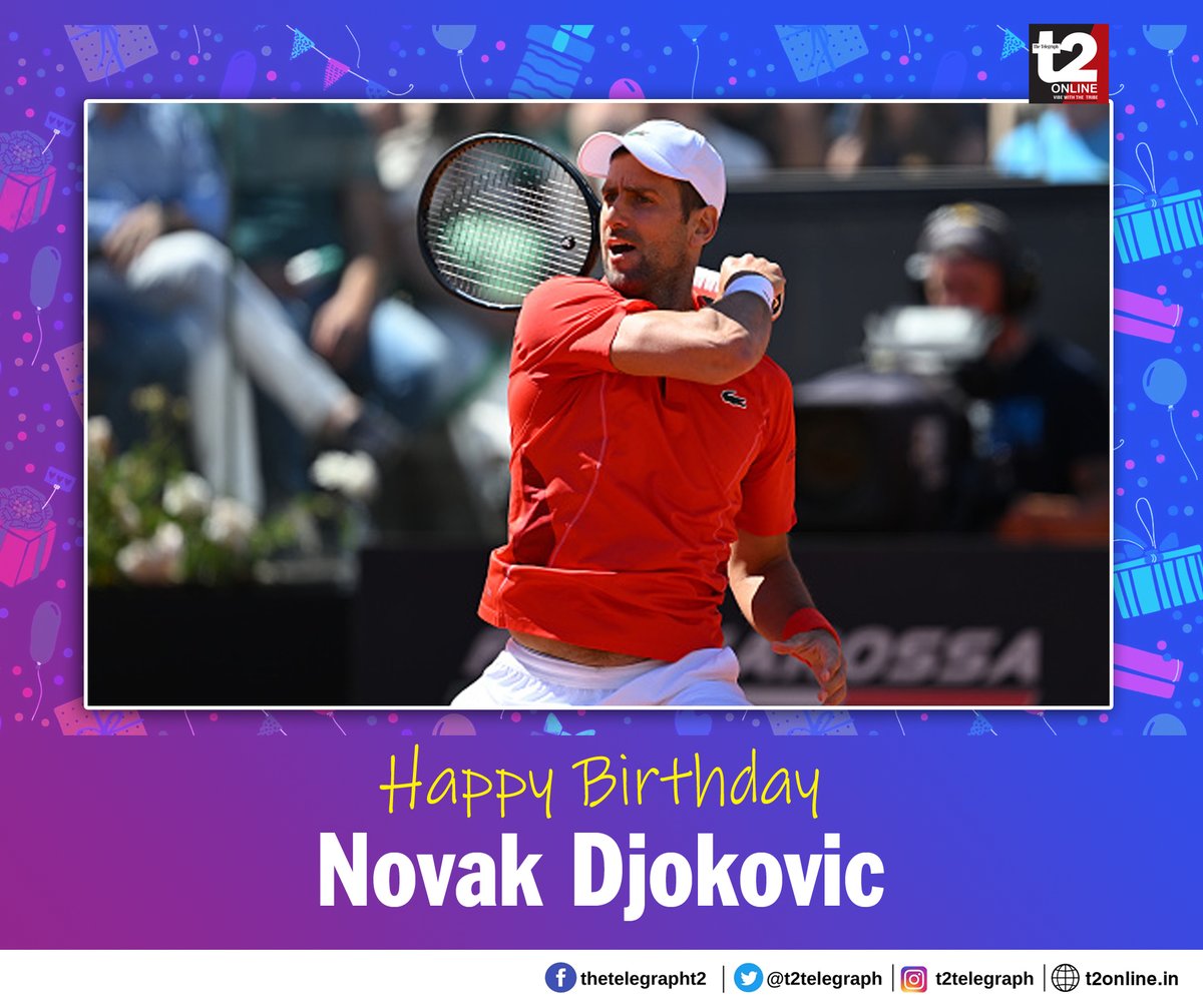 Numero Uno in men’s tennis and a GOAT in the making. Here’s wishing Novak Djokovic a very happy birthday! @DjokerNole