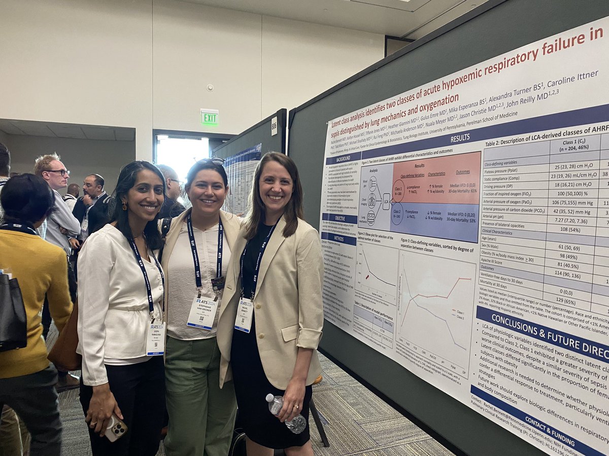 Maryl Kreider MD MSCE (@marylpennpulm) on Twitter photo Former chief fellow <a href="/R_M_Bennett/">Rachel Bennett</a> presenting a latent class analysis that identified 2 endotypes of respiratory failure in sepsis. Such a great start to her research career! <a href="/PennPulmonary/">PennPulmonaryFellowship</a> #ATS2024 Former chief fellow <a href="/R_M_Bennett/">Rachel Bennett</a> presenting a latent class analysis that identified 2 endotypes of respiratory failure in sepsis. Such a great start to her research career! <a href="/PennPulmonary/">PennPulmonaryFellowship</a> #ATS2024