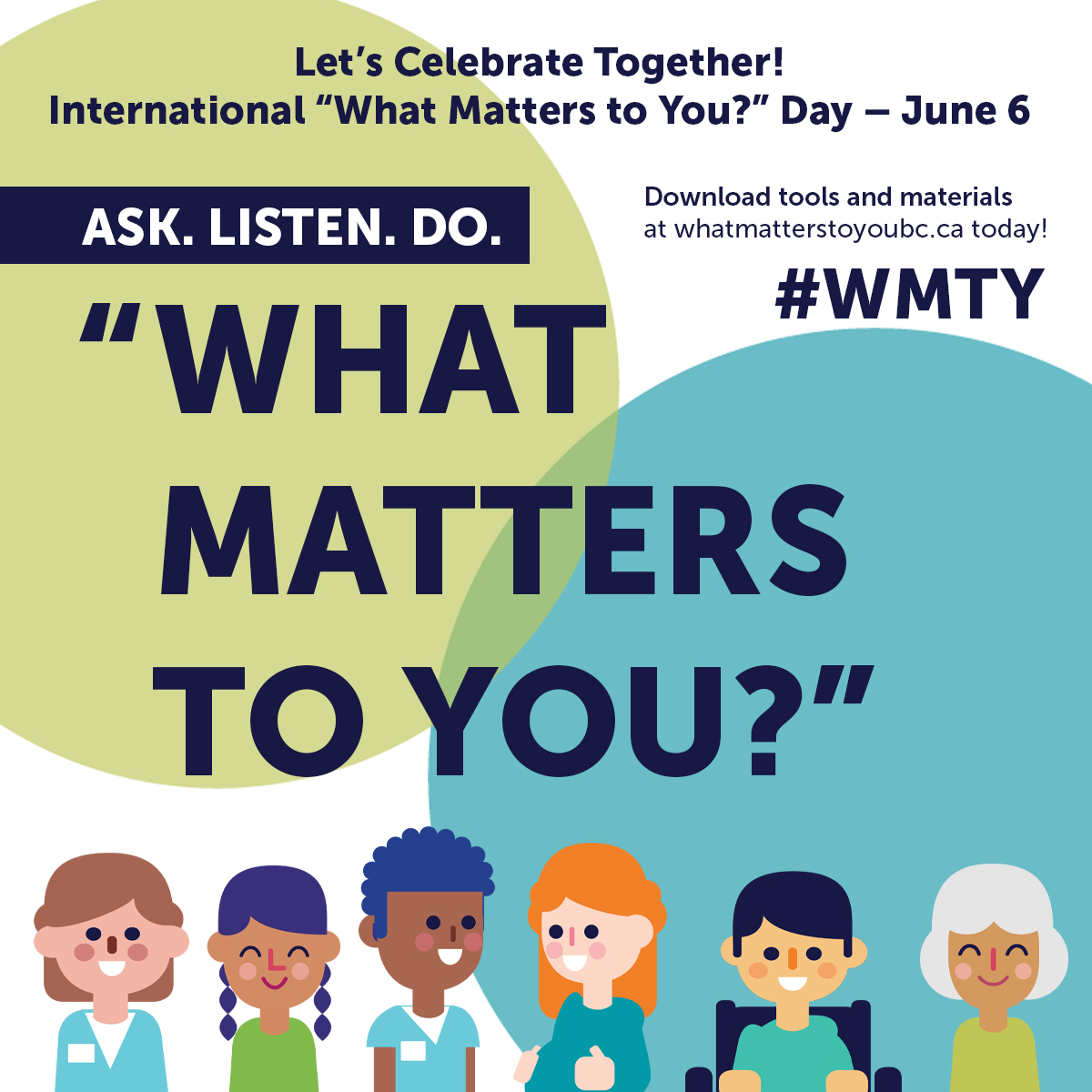 June 6 is International 'What Matters to You?' Day. Explore the resources we've created to help spread the word about “What Matters to You?” – a simple question that can have a big impact on care: ow.ly/UMZH50RPwvu #WMTY