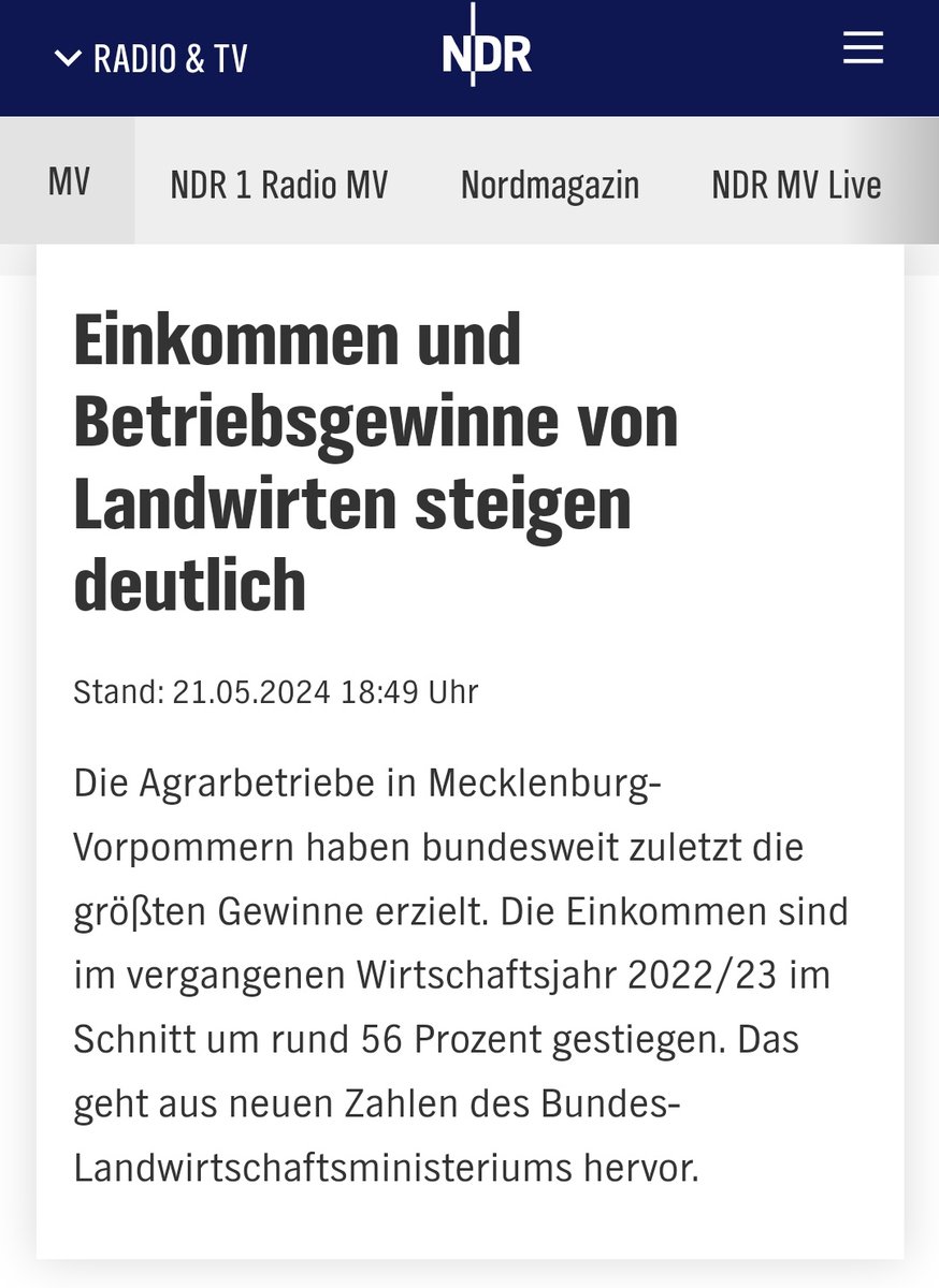 Mimimi wir wollen dass die Steuerzahler weiter unseren Agrardiesel finanzieren!!!! 😭