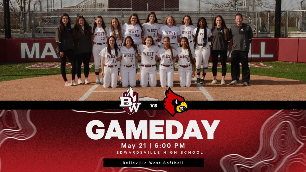 Good Luck to Belleville West Softball today as they compete in the IHSA Regional against Alton. First pitch is at 6:00 pm at Edwardsville High School. #LETSGOMAROONS