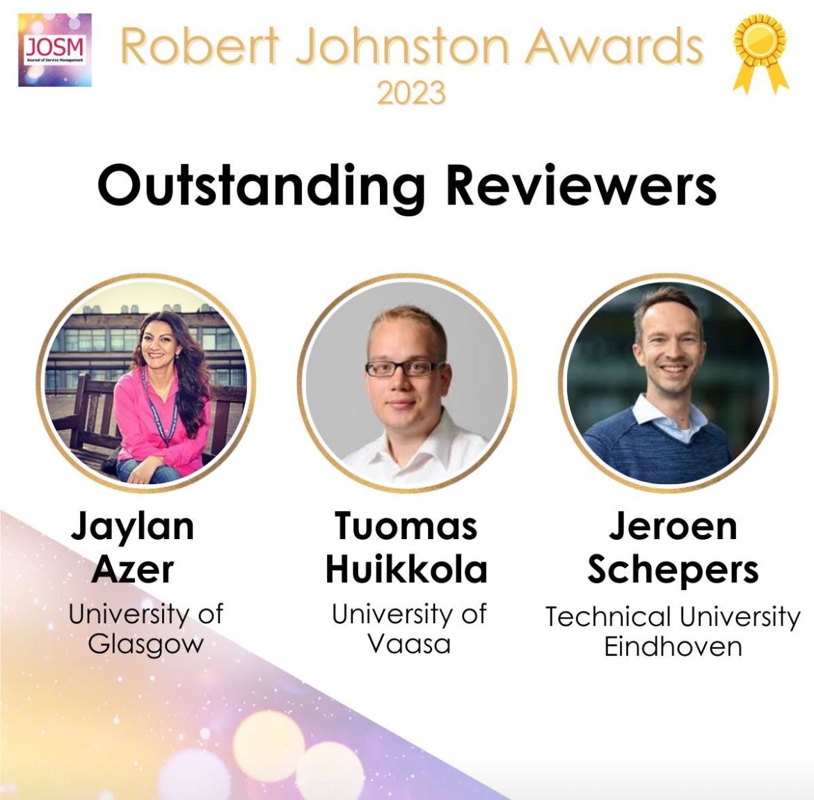Thrilled to announce that I've been awarded the Robert Johnston Outstanding Reviewers Award! Big thanks to the editorial review board of the Journal of Service Management for recognizing my contributions. Here's to keeping the bar high for academic excellence 🥂@UofGlasgow