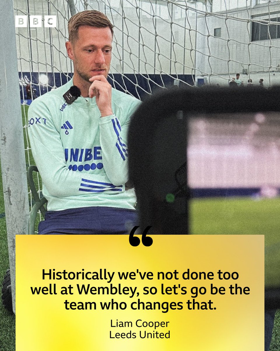 Liam Cooper on #LUFC’s record at Wembley. 👀 Listen to our full interview here 👉 bbc.in/4auo45a #BBCFootball | #BBCEFL