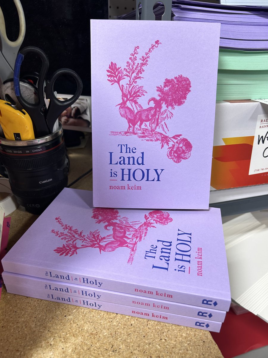 Honored to have @noamkeim join Yasmin Zaher in conversation about 'Homelands' for @mcnallyjackson's Fiction/Non Fiction Converstion Series. noam will be speaking at length about their debut essay collection THE LAND IS HOLY. Thu, June 27, 6:30 pm: mcnallyjackson.com/event/fictionn…