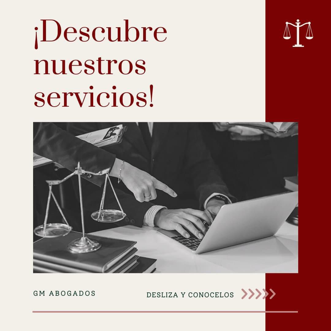 Deja tus asuntos legales en nuestras manos. Contamos con un equipo de profesionales especializados en las siguientes áreas del derecho ⚖️ : 🔸Civil 🔸Laboral 🔸Penal 🔸Inmobiliario 🔸Administrativo 🔸Migratorio 🔸Tributario 🔸Empresarial 🔸Comercial 🔸Corporativo