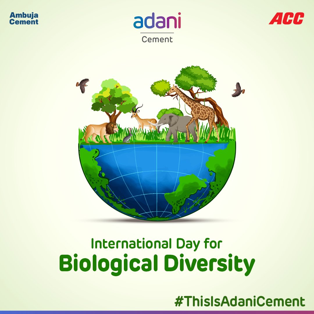 Preserving the richness of life on Earth! Let’s together celebrate #InternationalDayForBiologicalDiversity by pledging to save each fauna and flora! #ThisIsAdaniCement #BuildingNationsWithGoodness #GrowthWithGoodness #GoodnessKiNeev #GreenGrowth #ESG