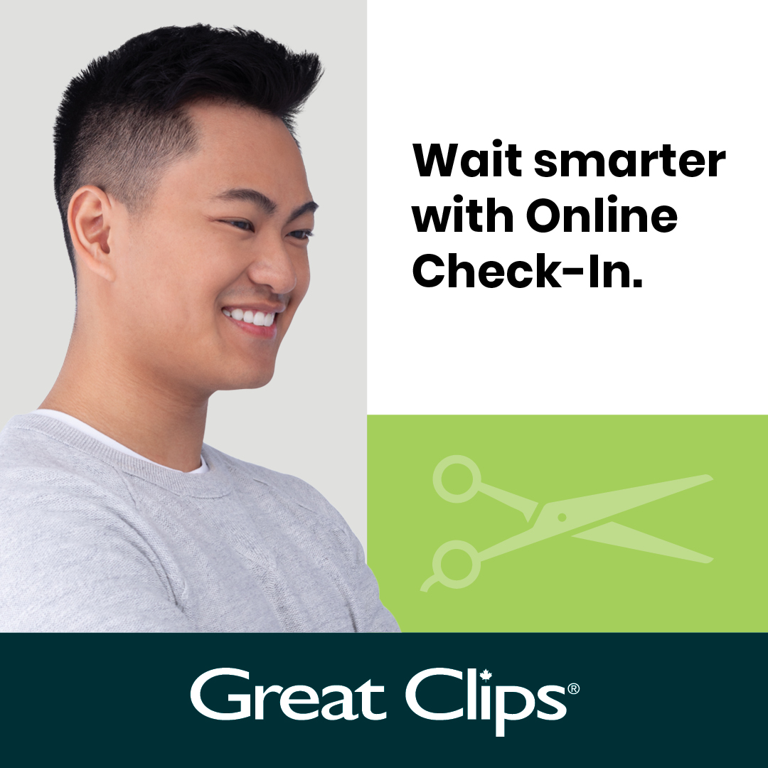 With Online Check-In, you can get on our list and get back to living life. The @GreatClips app lets you know when you're next up for a cut, so you can make the most of your time. Check in online now! bit.ly/3TizyCu