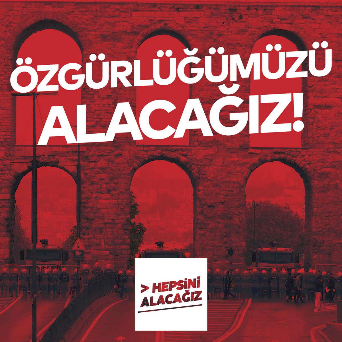 📢 1 Mayıs'tan, Taksim'den, arkadaşlarımızdan vazgeçmiyoruz! ⚡️Özgürlüğümüzü alacağız! #HepsiniAlacağız