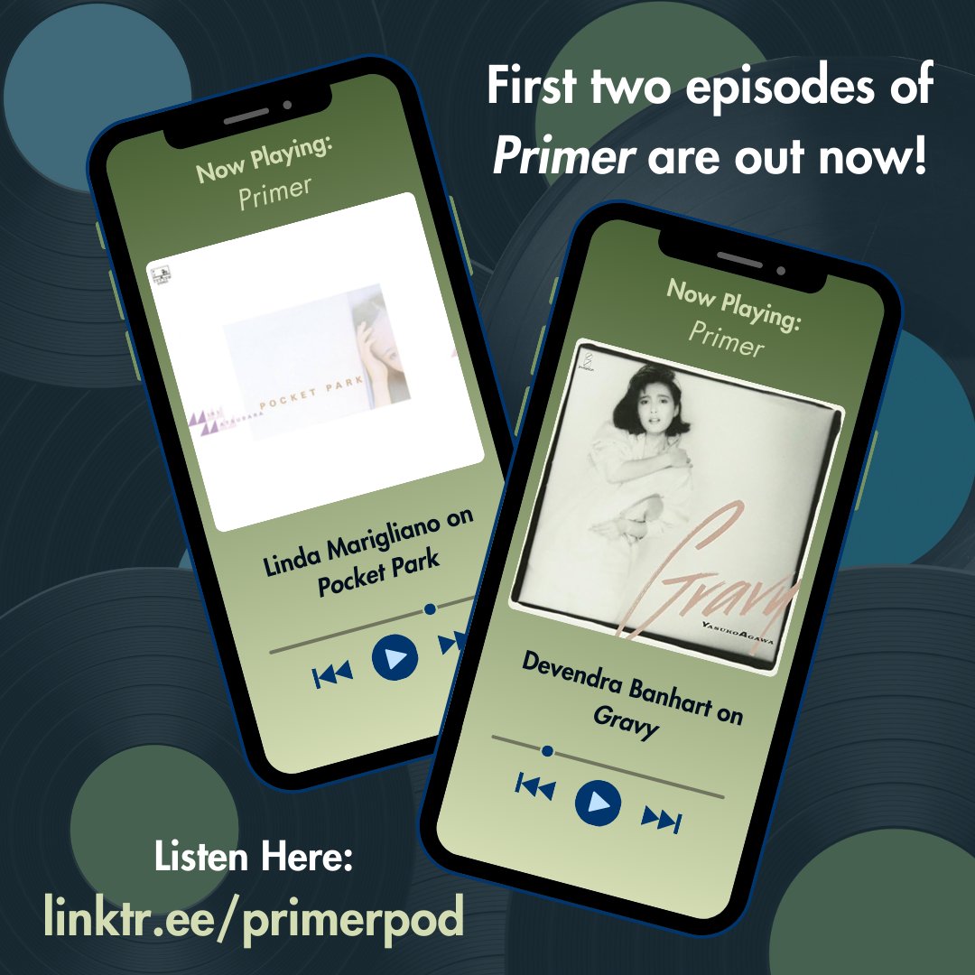 The first two eps of @primer_pod are out NOW! Check them out to hear Christian Dueñas (@buttsonabutt) and Yosuke Kitazawa have insightful discussions about Japanese City Pop with special guests @DevendraBanhart and @lindamarigliano.

maximumfun.org/podcasts/primer