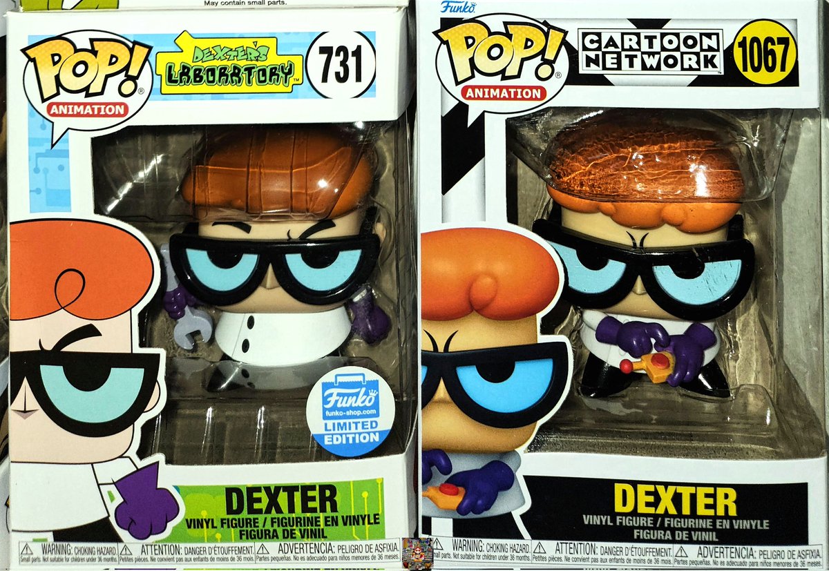 Happy POP! Two's-day! 
Week 57: Dexter's Laboratory ☢️👨‍🔬

Funko Shop Exclusive with Wrench🔧 ('20)
vs
Cartoon Network Collection with remote🖲(end of '21)

*Had to repost ~ forgot the QT🧵😭*

#FunkoFamily #FunkoPop #FunkoFunatic #FunkoFam #DextersLaboratory #DextersLab #Cartoons