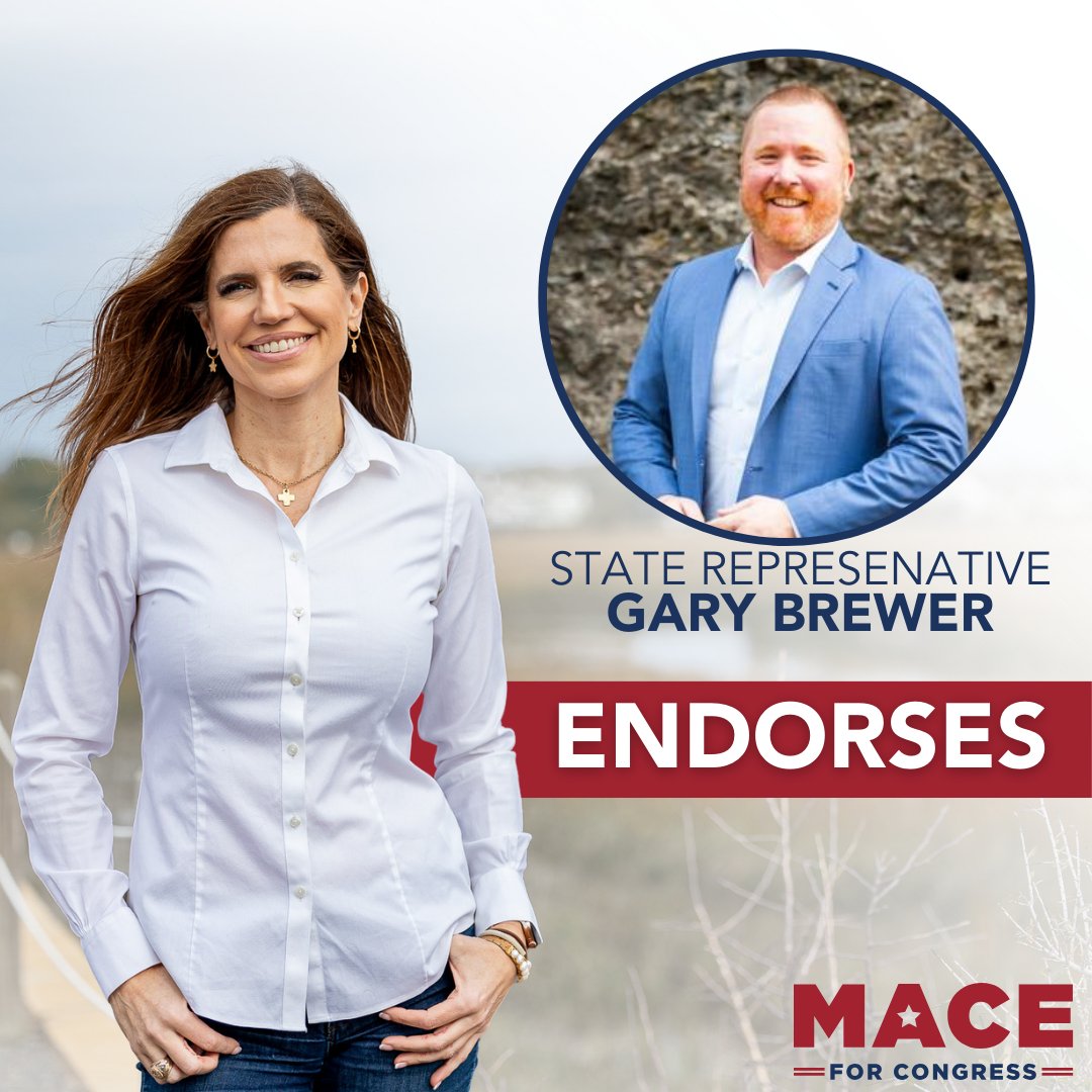 ENDORSED by State Rep. Gary Brewer. 'Together, we have worked on securing vital grants and identified critical infrastructure projects that will help return the quality of life we know and expect in the Lowcountry,”