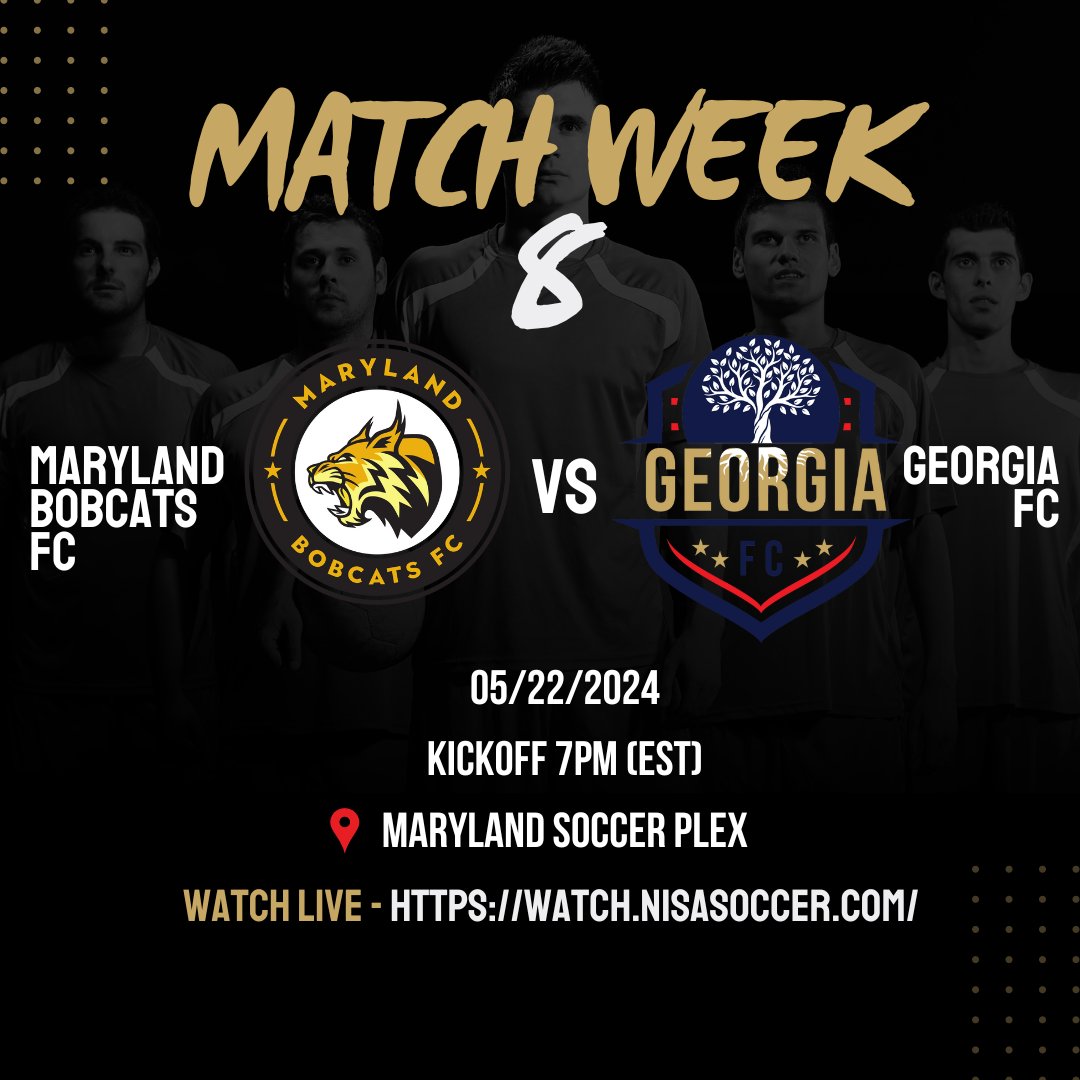 GeorgiaFCPro's tweet photo. Upcoming away match in Maryland on 5/22/2024.
Watch all the action on https://t.co/4sfvPwA9sq
#GeorgiaFC #NISASoccer #ProSoccer #AwayMatch https://t.co/SZPAnTJZWB