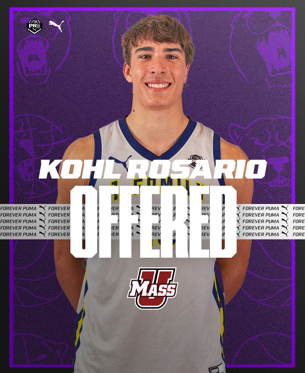 Congratulations to @kohl_rosario on his Live Period Offer to @UMassMBB🔥 #PRO16Family | @PUMAHoops