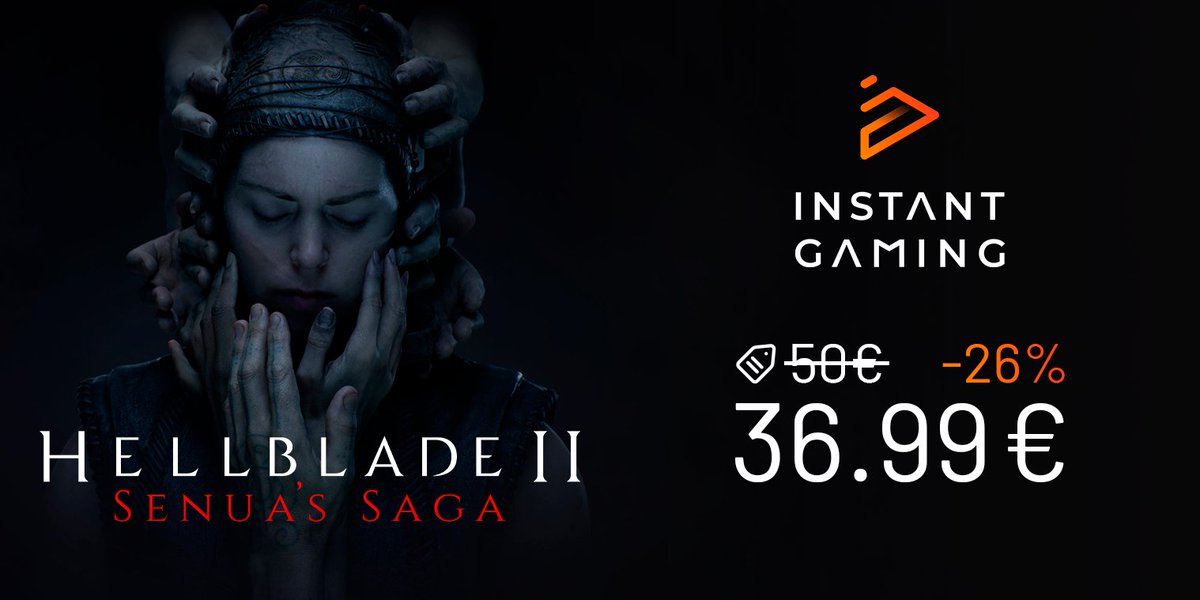 Tenéis el Hellblade 2 baratito en InstantGaming entre otros juegos a buen precio por si os queréis comprar algo. Si lo hacéis desde mi link contribuís a que Pokémon Iberia tenga x10 chistes de humor negro. instant-gaming.com/es/16557-compr…