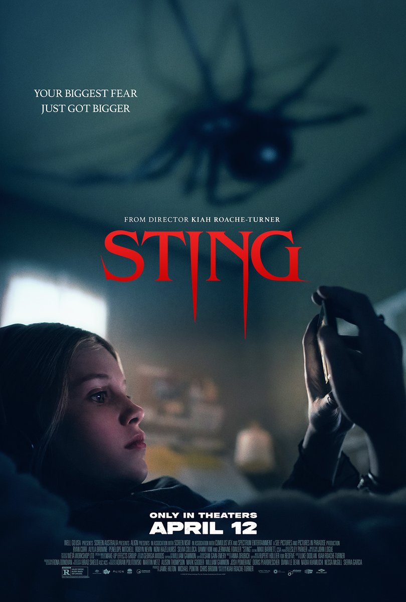 Sting is a fantastic creature feature that offers plenty of scares, jumps, and laughs. It doesn't try too hard but still manages to succeed effortlessly, providing a fun, thrilling ride from start to finish! #Sting @WellGoUSA #spiders Review: cinedump.com/reviews/2024/5…