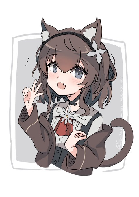 「赤面 猫娘」のTwitter画像/イラスト(新着)