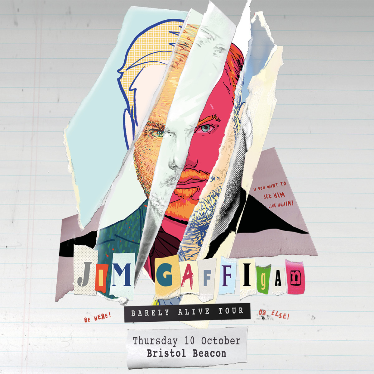 JUST ANNOUNCED! @JimGaffigan | Barely Alive Tour | 10 October 2024 Tickets on sale 10am Friday 24 May: aegp.uk/jimgaffigan