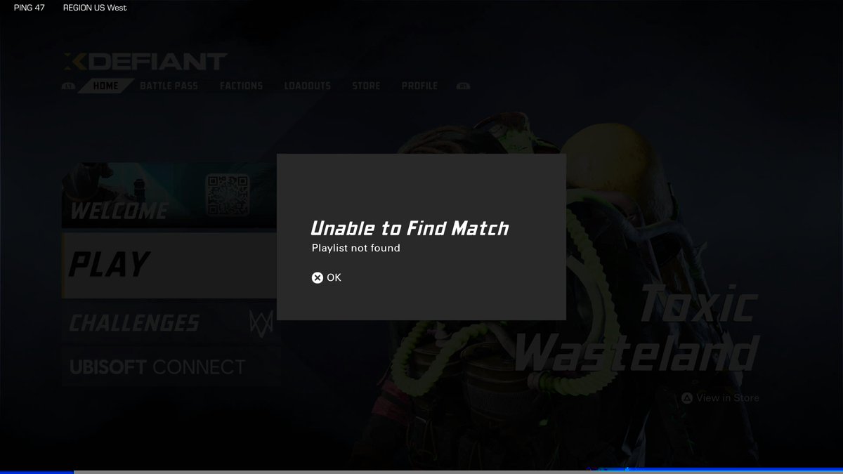 PickledGamer's tweet image. The current state of XDEFIANT @xdefiant #XDefiantStruggles #XDefiantMatchmaking #LongWaitTimes