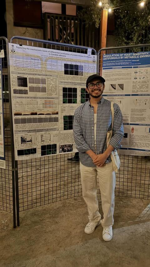 CowenLab's tweet image. Some of our talented trainees presenting their work at #HFP2024 that focuses on chemical biology and functional genomic approaches to further our understanding of Candida biology and identify novel therapeutic targets. Looking great team!