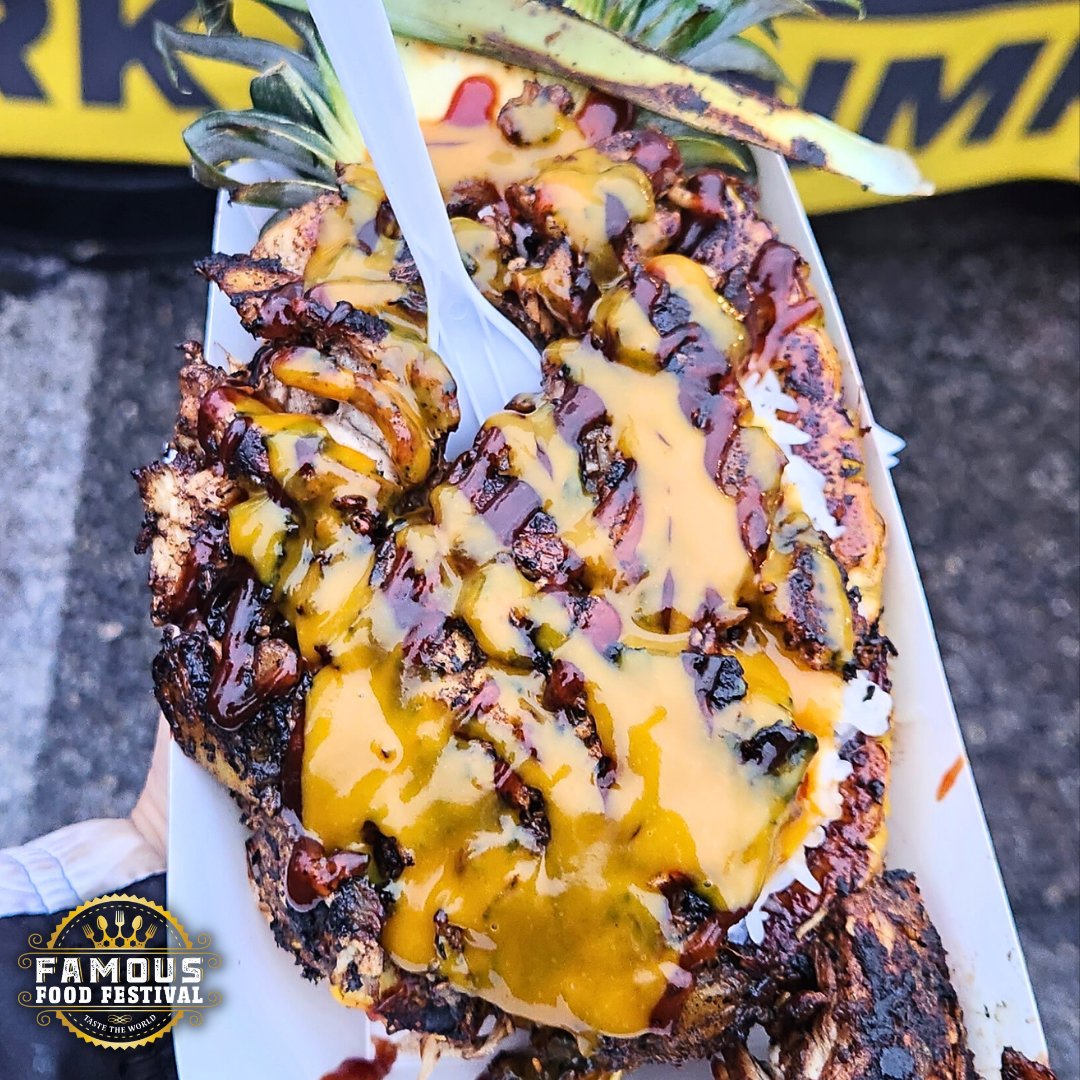 Packed with your favorite ingredients and served in a pineapple bowl, it's a tropical feast you can't miss! 🌴😋 🍍  📍@tntpineapple  #famousfoodfestival #tntpineapple #loadedmeal #tropicaldelight #foodiefavorites #pineapplebowl #flavorexplosion #foodlovers