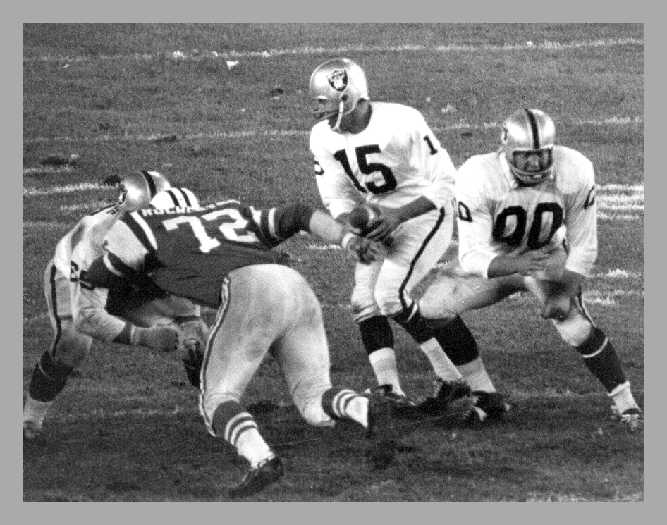 #TakeMeBackTuesday Raiders Tom Flores and Jim Otto versus the Jets (1965)