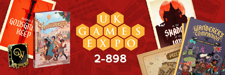 We'll be at @ukgamesexpo this year! Find us at our stand 2-898 (Hall 2) ✨ We'll have Flabbergasted our TTRPG on sale as well as our sticker book Wanderer's Companion that has just finished production! We'll have some other goodies too 😊 So excited to see you #ttrpgfamily!