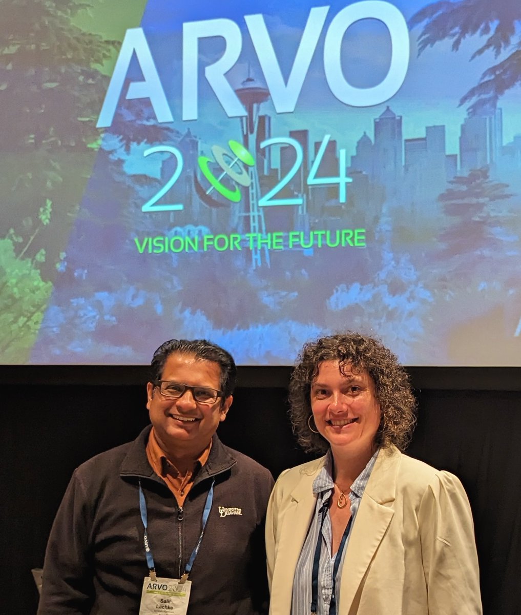 Our investigator Hélène Choquet, PhD, presented at #ARVO24 on her #cataract research during the Genetic Factors in Lens Development and Pathology session. She is pictured with her collaborator Salil Lachke, PhD, of the University of Delaware. @kpnorcal @UDelaware