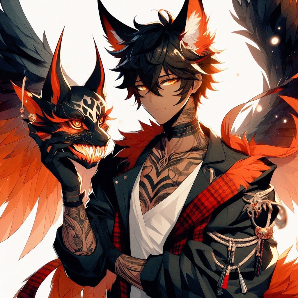 Fox87Rox's tweet photo. Oh, this? Just a little souvenir I took from my enemy. #fox #foxdemon #enemy #digitalartwork #AIart https://t.co/2xNmFSP8z2
