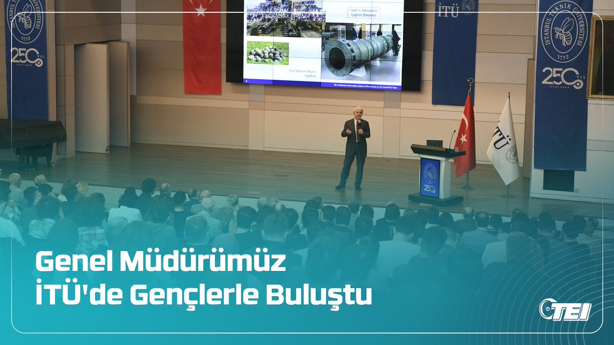 Genel Müdürümüz Prof. Dr. Mahmut F. Akşit, İstanbul Teknik Üniversitesi'nde gençlerle bir araya geldi. Millî savunma teknolojilerinin önemiyle başlayan sunumda Genel Müdürümüz, şirketimizin projelerini katılımcılarla paylaştı. #TEI #GücünKaynağı