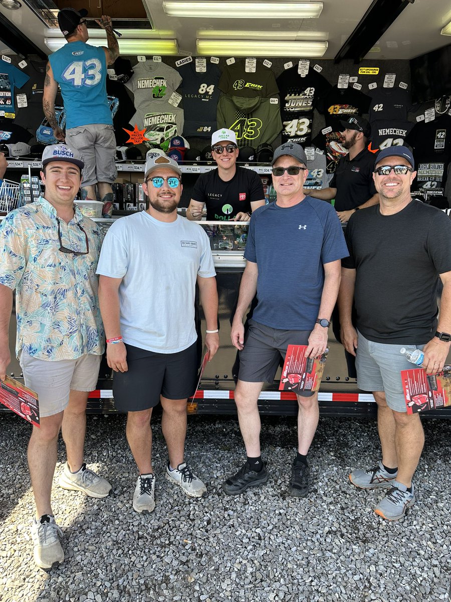 ChoirCole's tweet photo. @JHNemechek @JHNemechek said I was “brave” to wear a Hawaiian shirt to the all-star race. I think he’s “brave” to assume he won’t be wearing one in the stands all next season. https://t.co/eyYqD0Mkg6