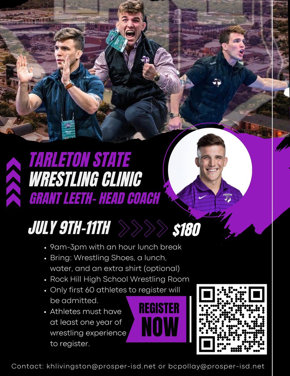 Add Dallas to the list of camps! You get a lot of wrestling hours in this one. Texanrtc.com/camps