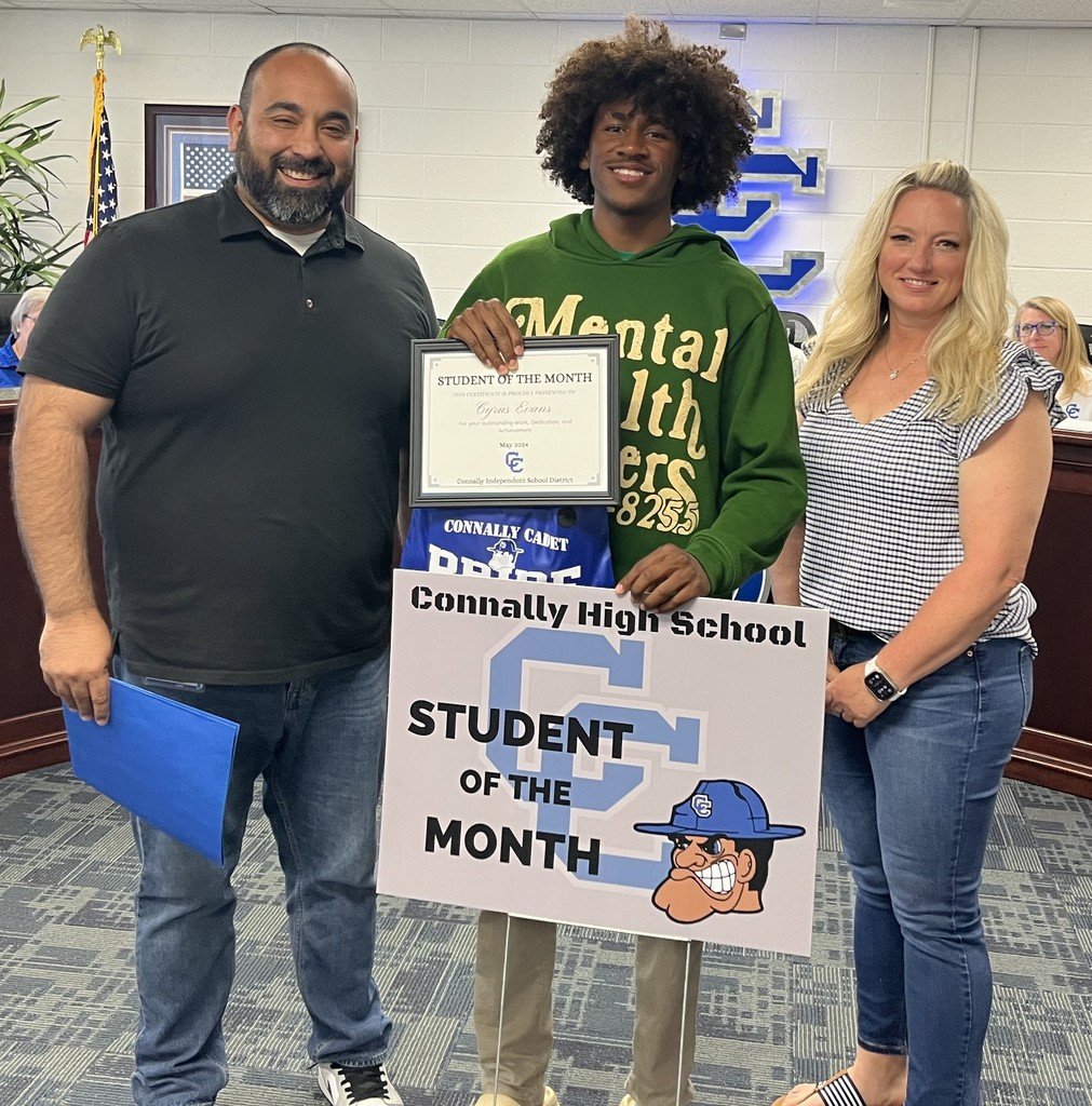 Congratulations to Jazmin Onalaja and Cyrus Evans for being named CHS Students of the Month! We are so thankful for all that you do to set the #CadetStandard!