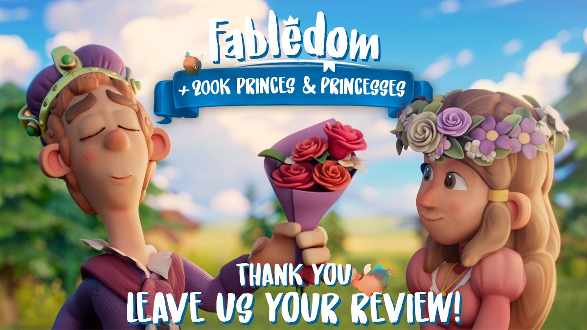 Can you believe there are more than 200,000 kingdoms in #Fabledom built by YOU! 🥺
THANK YOU SO MUCH!!!! 💖
If you want to support us, leave us a review! 🥰