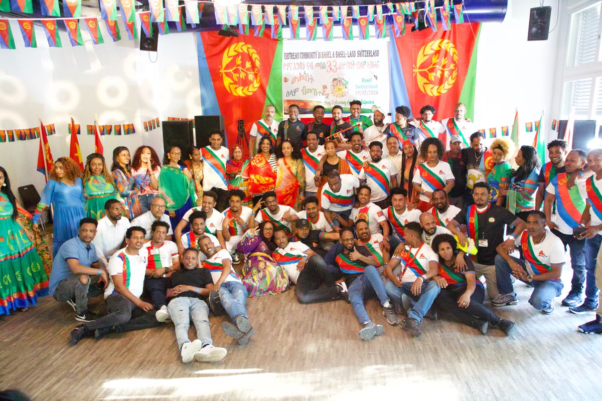 Eritrean's living Basel, Switzerland colorfully celebrated Eritrea's 33rd Independance Day🇪🇷