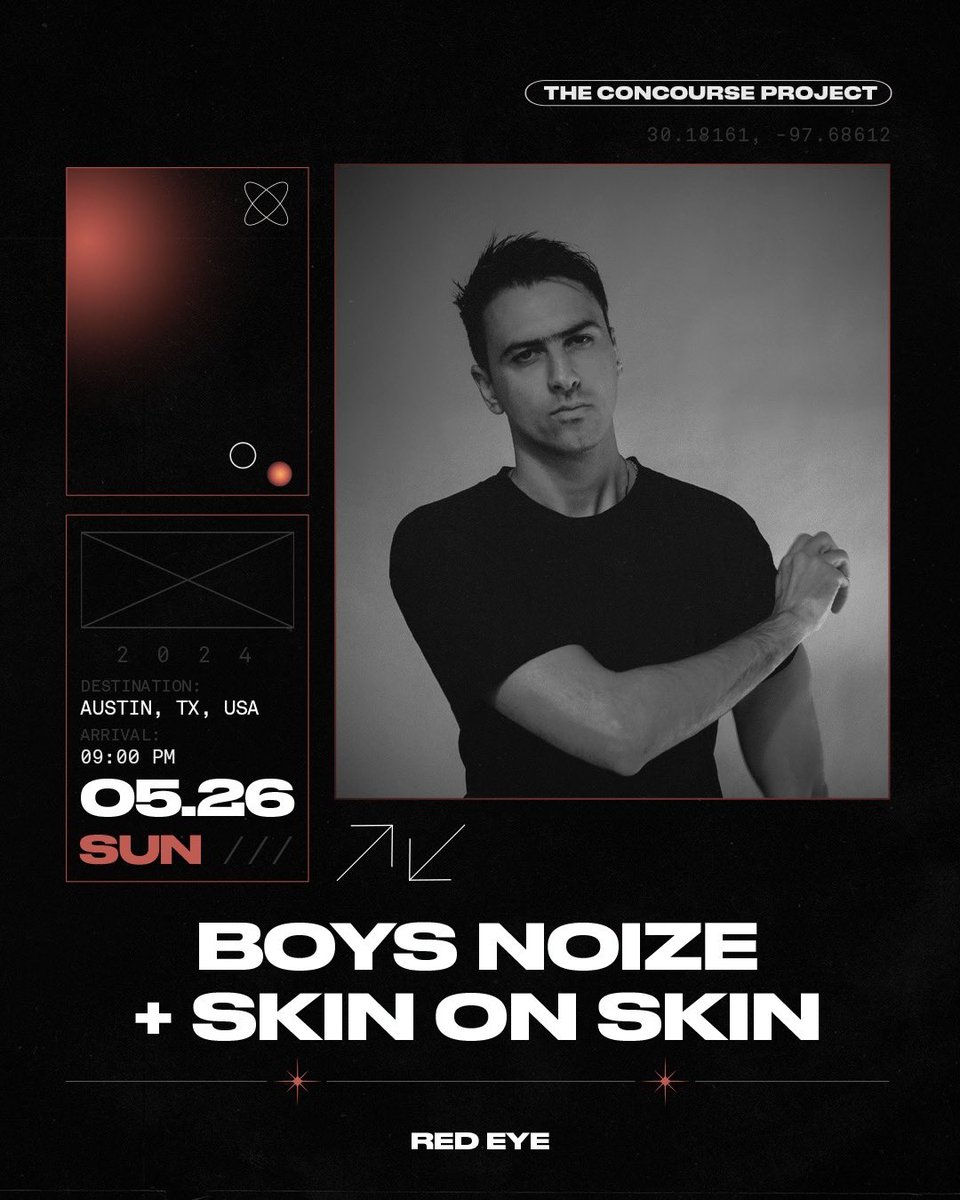 Welcoming the legend @boysnoize to the house this Sunday to close out Memorial Day Weekend w/ Skin On Skin on support 🔥 Tier 3 tickets headed to sell out soon so get on it 🫡