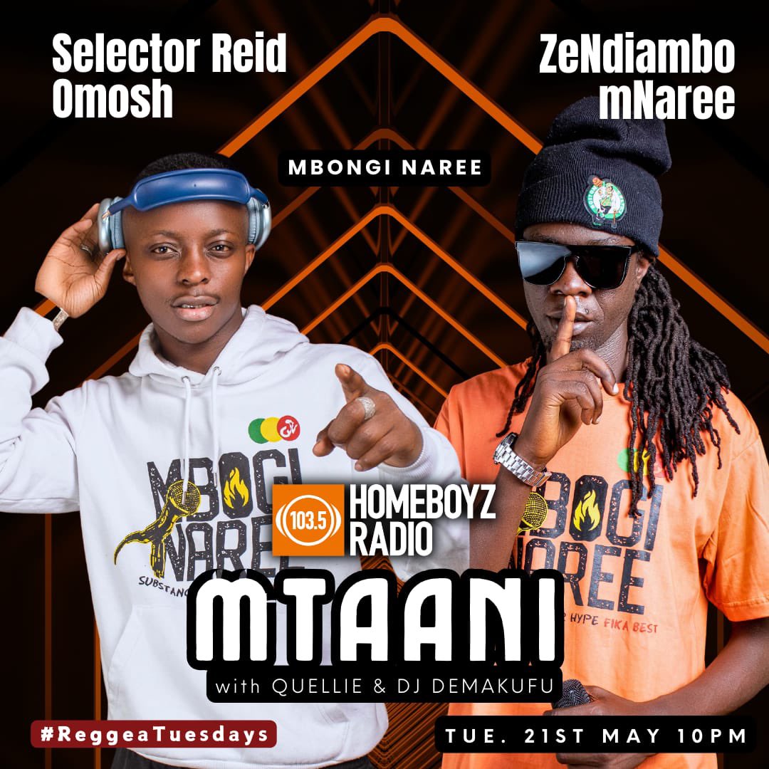 HomeboyzRadio's tweet image. Leo nikugotha, mko ready?🔥
@ZeNdiamboCure 
@Demakufu @QuellieLouise 
#ReggaeTuesdays 
#MtaaniHBR