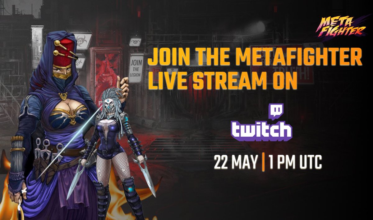 MetaFighter_NFT's tweet image. 🚀 Exciting Livestream Announcement!
🌟 Get ready for an exhilarating gaming extravaganza happening tomorrow at 1 PM UTC!

🔥 Prepare for epic battles and gameplay that will leave you in awe! Don't miss out on all the action!

⏰ Tune in live at: twitch.tv/metafighter_nft…