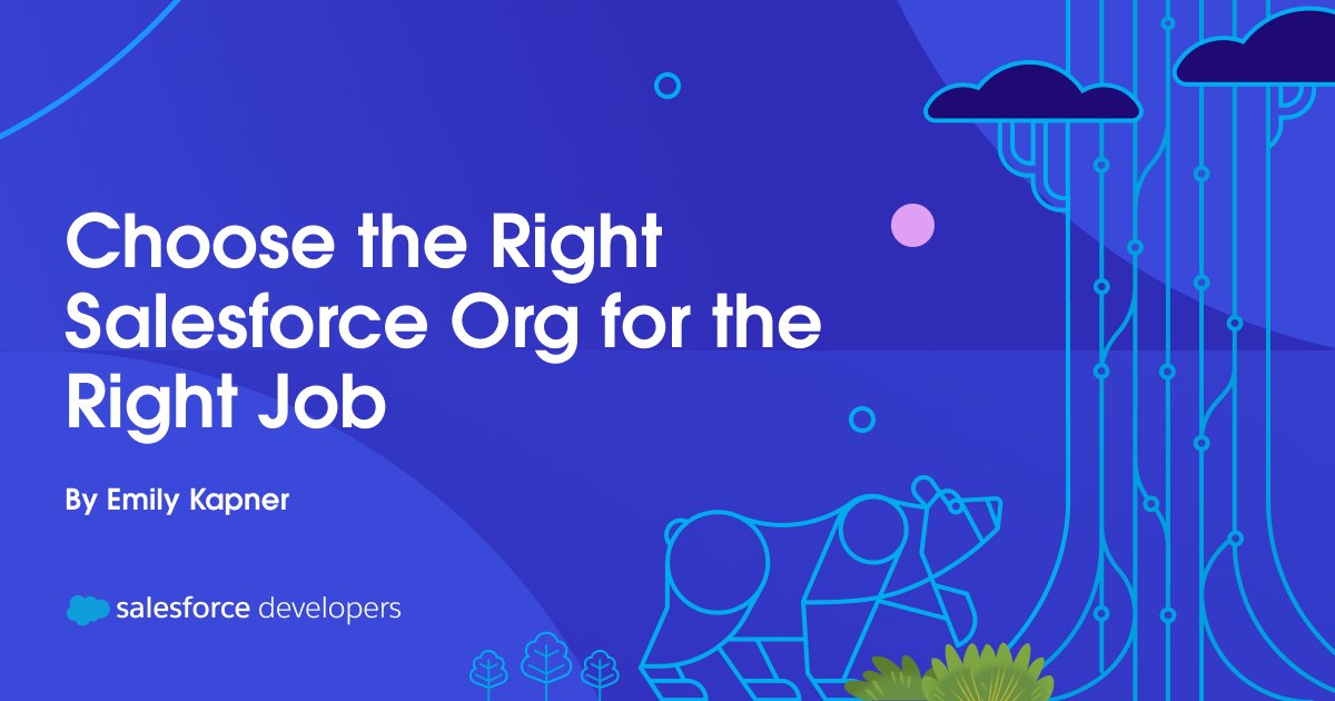 What’s the difference between a sandbox, a scratch org, and a #Developer Edition org? 🤔 That's a good question! Learn how to pick the right org for the right job: ➡️ sforce.co/4bNrkK5