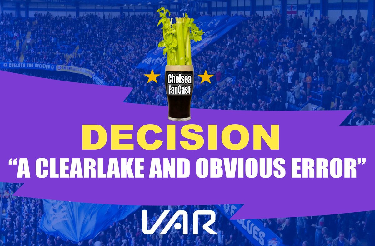Show your displeasure at Clearlake with our T-shirts & Mugs: “A Clearlake & Obvious Error” chelseafancast.com/category/merch…