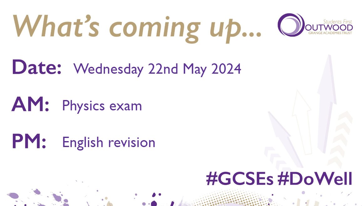 🚨Year 11 Exam and Revision Information🚨 Here is what is coming up for our Year 11's on tomorrow👇 #DoWell #WhatsComingUp