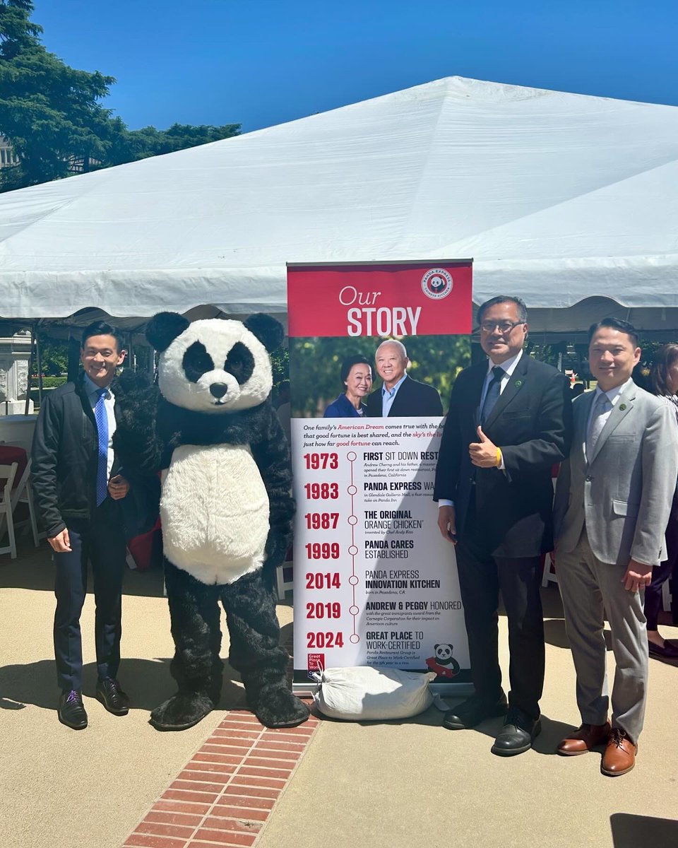 Did you know that Panda Express is headquartered in #AD49?

It was great to celebrate #AAPIHeritageMonth with “Panda Day at the Capitol!”

Thank you to Panda Express for celebrating with us and your continued commitment to uplifting our community!