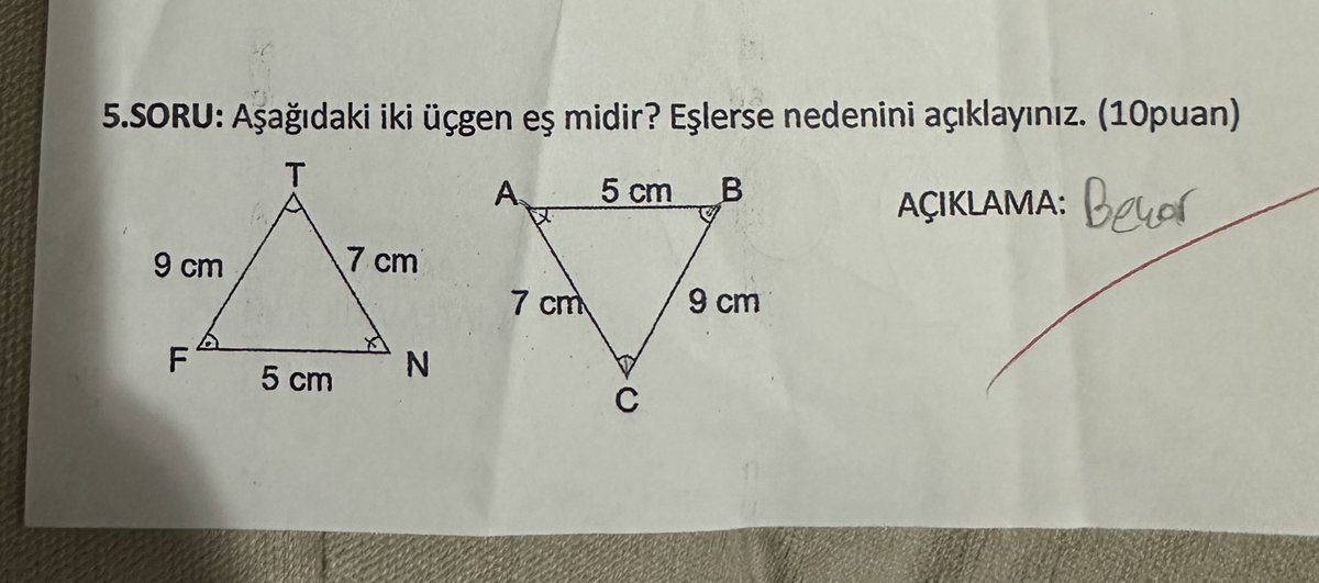 sınav kağıdında beni şoke eden o cevap...............