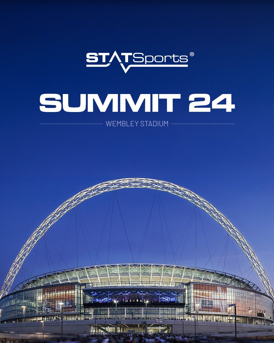 Very excited for tomorrow’s #STATSportsSummit2024 Set against the iconic backdrop of Wembley Stadium, this summit will bring together elite sports industry experts to discuss performance analytics, technology, culture and leadership. More to come.