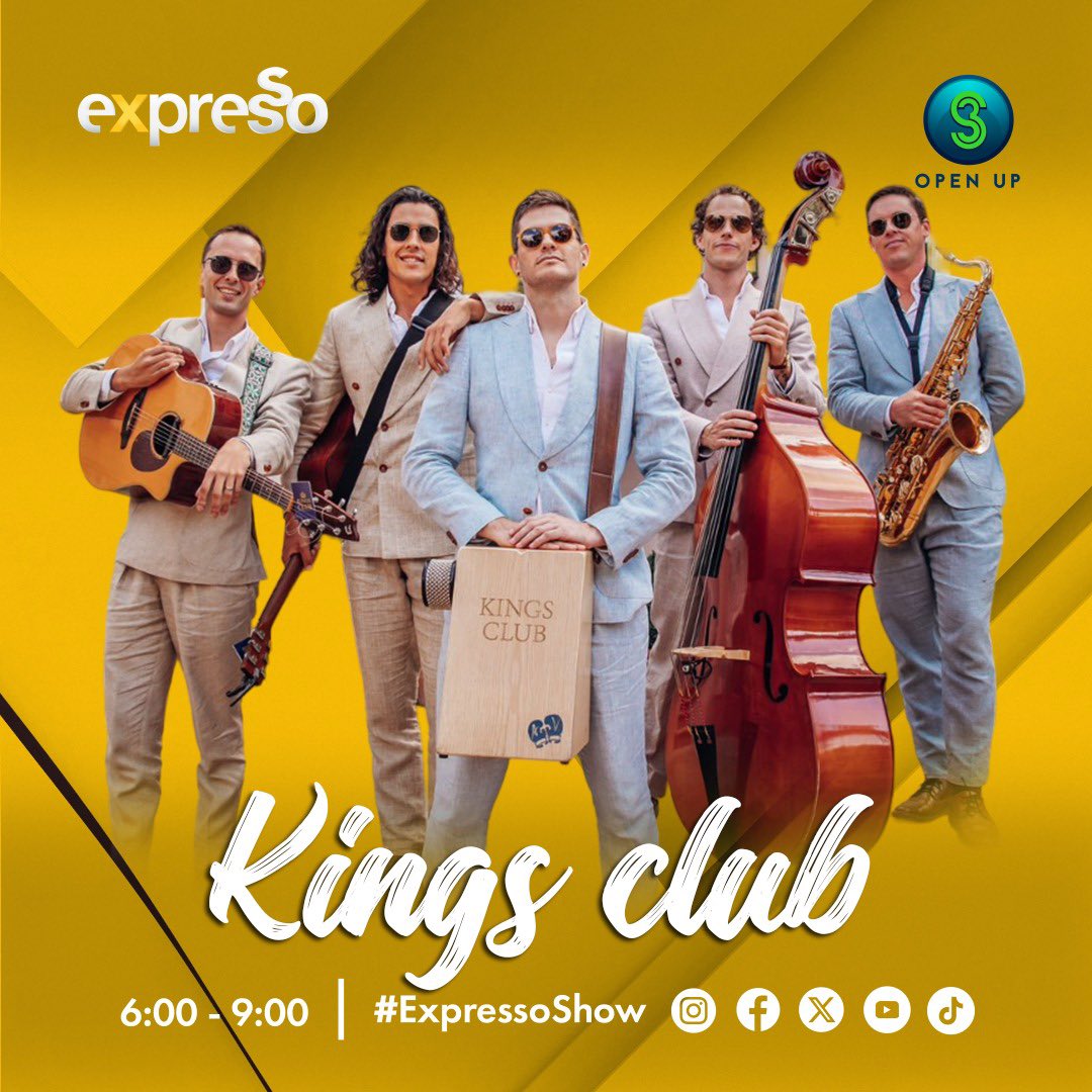 Cape Town's top live music ensemble Kings Club will be starting off your Wednesday morning just right 😄 #ExpressoShow