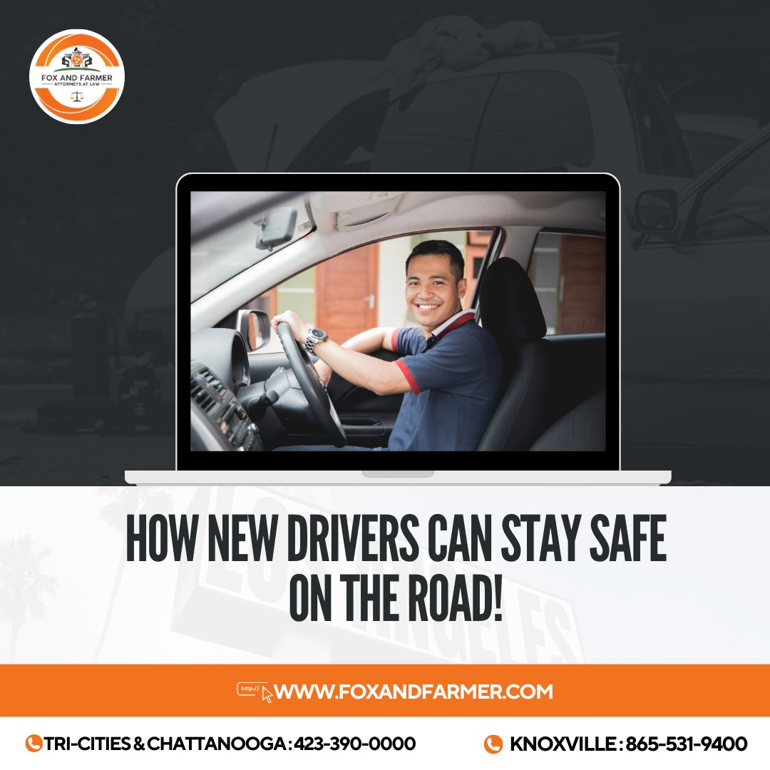 🚗 How New Drivers Can Stay Safe on the Road

🔒 Wear Your Seatbelt
📵 Put Away Your Phone
👥 Reduce Your Number of Passengers
🎧 Avoid Audio Books, Etc
🚫 Don't Drive While Impaired
📜 Obey the Law

#foxandfarmer #personalinjury #attorney #lawyer #personalinjurylawyer