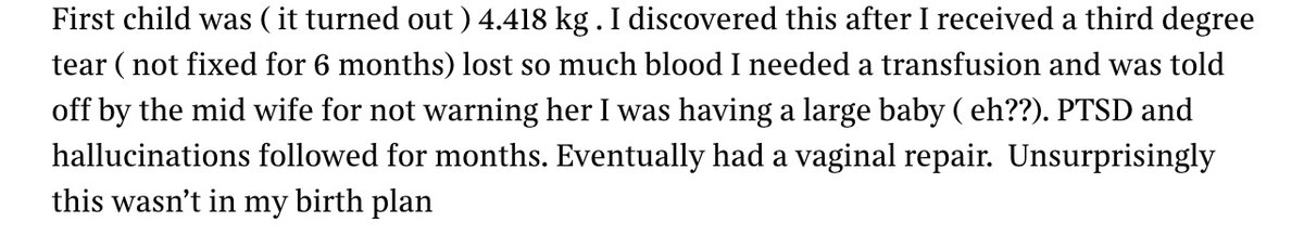 Another comment under @CaitlinMoran's piece - this is all so familiar, right down to being told off for something that is very evidently not your fault.